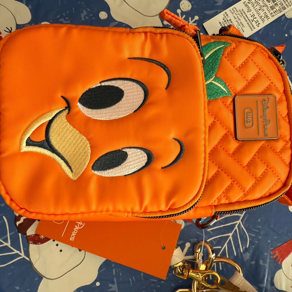 Disney Parks Lug Orange Bird Mini Crossbody Bag
